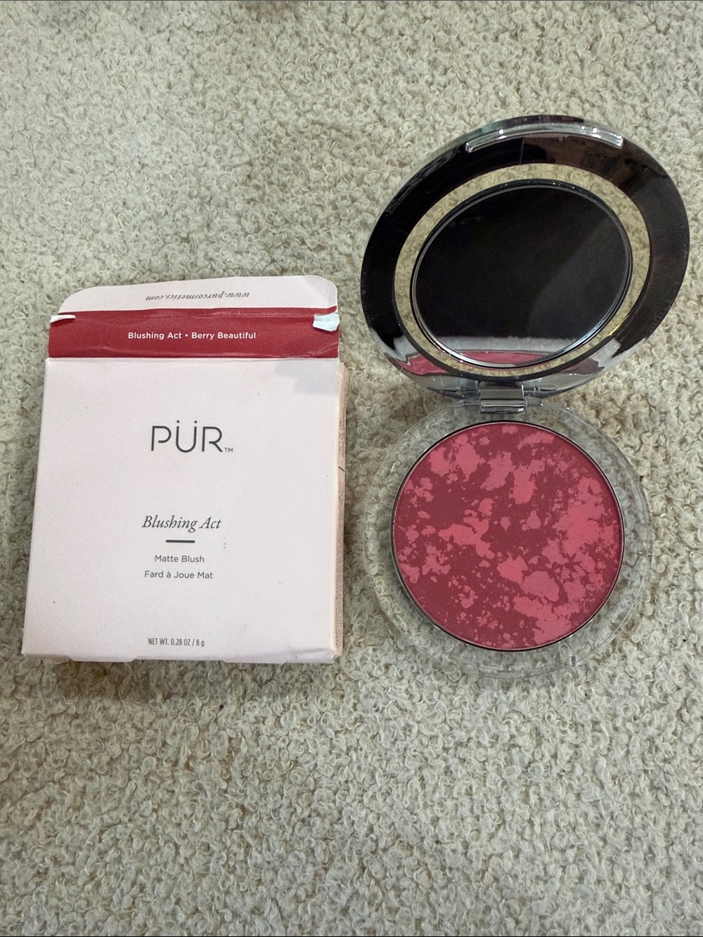 Pur Minerals Blushing Act Matte Blush - Berry Beautiful BNIB